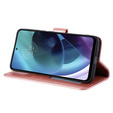Cu clapetă pentru Motorola Moto G71 5G, Mandala, albastru