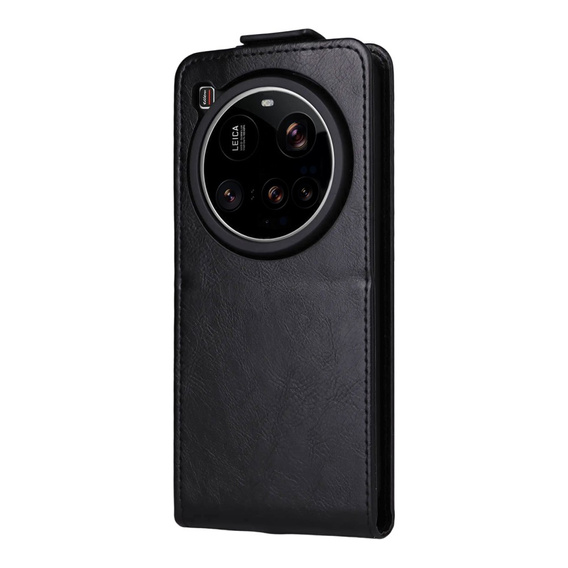 Cu clapetă pentru Xiaomi 15 Ultra, Flip, negru