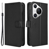 Cu clapetă pentru Huawei Pura 70, Wallet Smart Magnet, negru