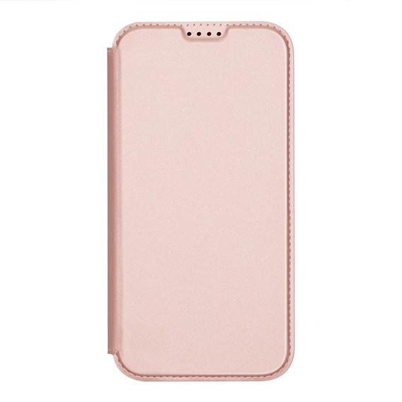Husă Dux Ducis pentru iPhone 17, Skin Pro, cu clapetă, cu slot pentru carduri, roz