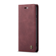 Husa CASEME pentru iPhone 7/8/SE 2020/SE 2022, Leather Wallet Case, maroon
