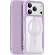 Husă Dux Ducis pentru iPhone 17 Pro, Skin X Pro, cu clapetă, pentru MagSafe, violet