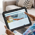 Husa blindată pentru Samsung Galaxy Tab S10 Lite / S10 FE / S9 FE, carcasă de protecție 360 cu slot pentru stylus, negru
