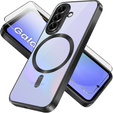 Husă pentru Samsung Galaxy A36, Electro MagSafe, negru + Sticlă pentru ecran