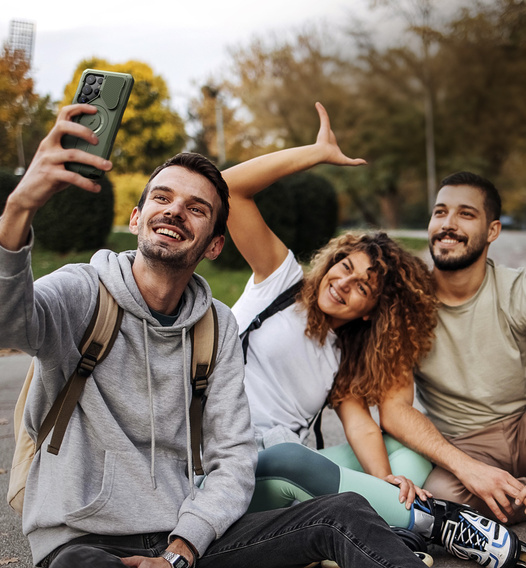 Husă blindată pentru Samsung Galaxy S25 Ultra, Dexnor CamProtect MagSafe, verde (Două rame)