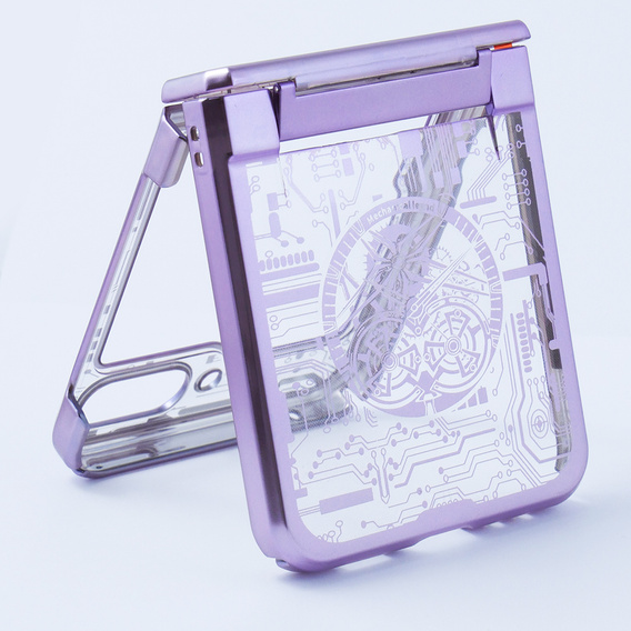 Husă pentru Samsung Galaxy Z Flip 5 5G, Mechanical Legend, violet