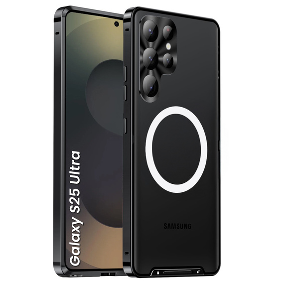 Carcasă de protecție pentru camera foto pentru Samsung Galaxy S25 Ultra, CamShield MagSafe, negru