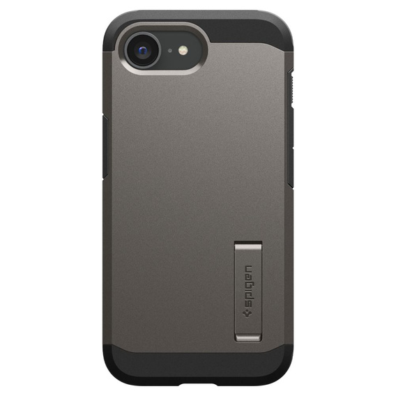 Carcasa Spigen pentru iPhone 16E, Tough Armor Mag MagSafe, gri + 9H Tempered Glass