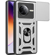 Husă blindată pentru Xiaomi Poco F7 Ultra, CamShield Slide, de argint