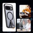 Husă Fusion Hybrid pentru Google Pixel 10 / 10 Pro, pentru MagSafe, cu suport, transparentă