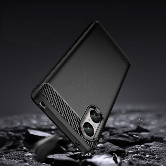Huse pentru Sony Xperia 5 V, Carbon, negru