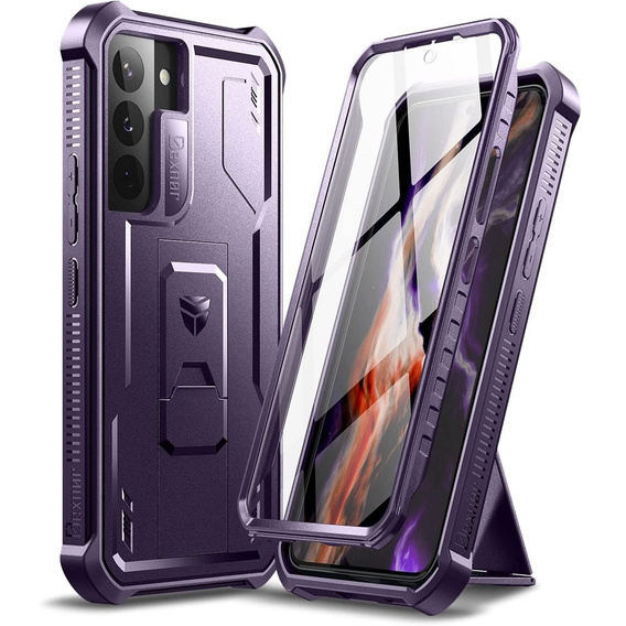 Husă blindată pentru Samsung Galaxy S22, Dexnor Full Body, violet