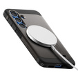 Carcasa Spigen pentru Samsung Galaxy S25+ Plus, Tough Armor Mag MagSafe, gri + 9H Tempered Glass