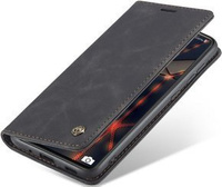 Husa CASEME pentru Samsung Galaxy S20 FE, Leather Wallet Case, negru