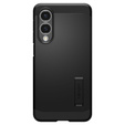 Carcasa Spigen pentru Samsung Galaxy S25 Edge, Tough Armor Mag MagSafe, negru + 9H Tempered Glass