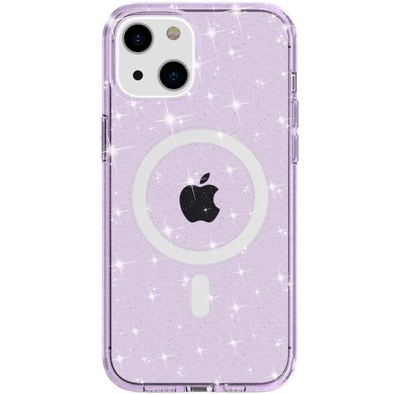 Huse pentru iPhone 14, Dropproof MagSafe Glitter, violet