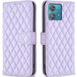 Cu clapetă pentru Motorola Edge 40 Neo, Wallet, BINFEN COLOR, violet