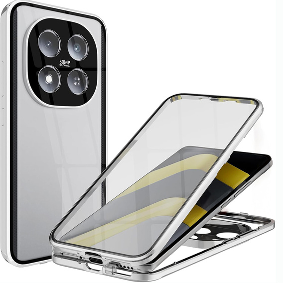 Husă magnetică dublă din sticlă pentru Xiaomi Redmi Note 15 Pro Plus 5G / Poco M8 Pro 5G