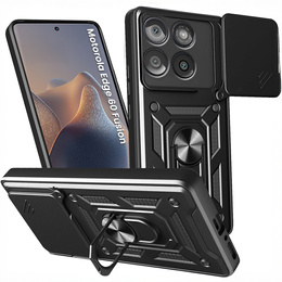 Husă blindată pentru Motorola Edge 60 / 60 Fusion, CamShield Slide, negru