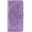 Cu clapetă pentru Realme Note 50, Butterfly, violet