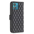 Cu clapetă pentru Motorola Edge 40 Neo, Wallet, BINFEN COLOR, negru