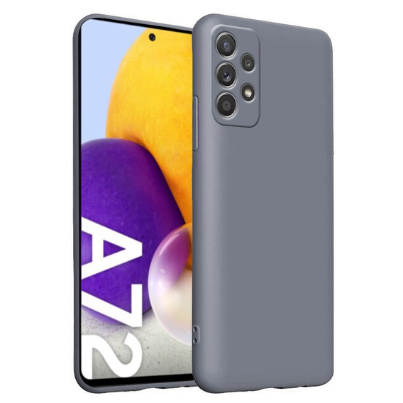 Husa pentru Samsung Galaxy A72 / A72 5G, Silicone Lite, gri lavanda