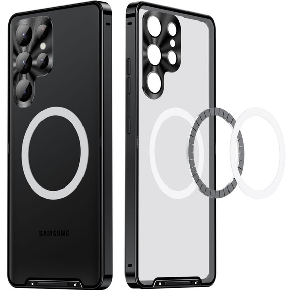 Carcasă de protecție pentru camera foto pentru Samsung Galaxy S25 Ultra, CamShield MagSafe, negru