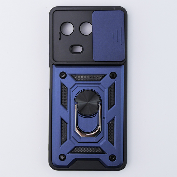 Husă blindată pentru Realme 11 5G, CamShield Slide, albastru