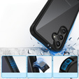 Carcasă pentru Samsung Galaxy S24 FE, Shockproof, cu folie, negru
