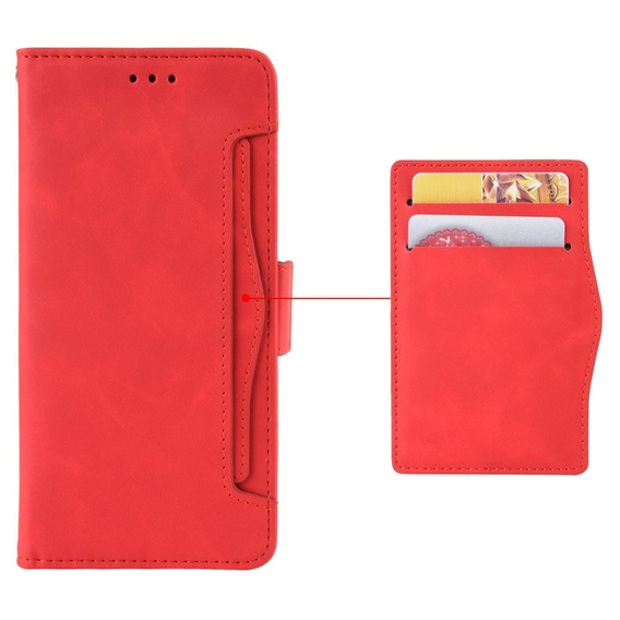 Cu clapetă pentru T Phone 2 5G, Card Slot, roșu