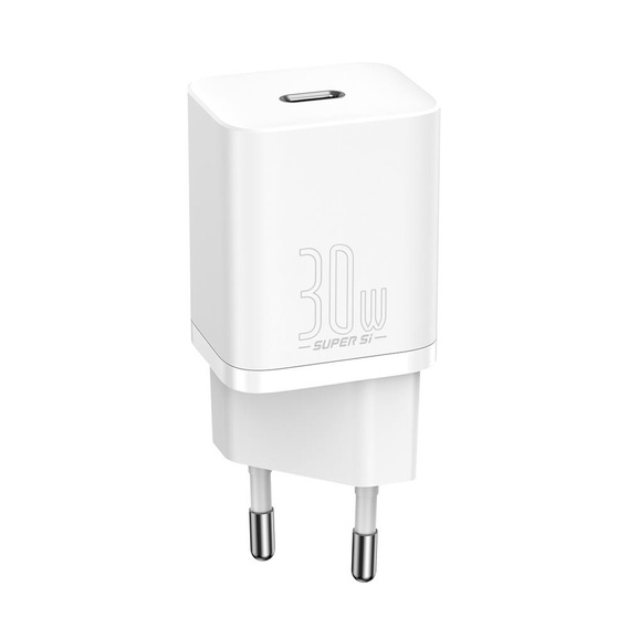 Baseus Super Si PD 30 W încărcător de rețea, 1× USB-C pentru smartphone-uri