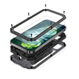 Husă pentru iPhone 13 Mini, R-JUST CamShield Slide, armată, negru