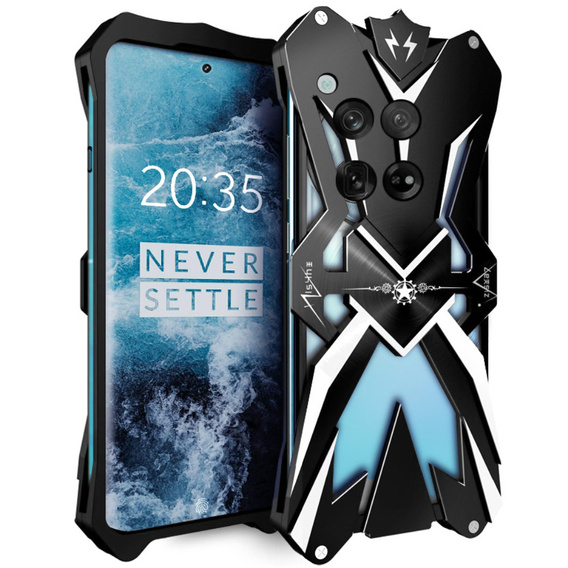 Husă blindată pentru OnePlus 12 5G, Aluminum Alloy, negru