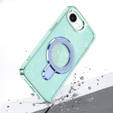 Carcasa iPhone 16e, Glittery Magnetic Kickstand, albastru