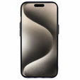 Carcasa pentru iPhone 15, Carbon Fiber MagSafe, negru / albastru