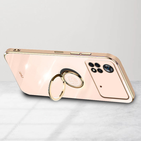 Huse pentru Xiaomi Redmi Note 12 Pro 4G, Electro Ring, roz