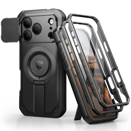 Carcasă blindată Dexnor cu suport și obturator de cameră, pentru MagSafe pentru iPhone 17 Pro