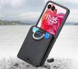 Carcasă pentru Motorola Razr 50 Ultra, Card Slot Ring Case, negru