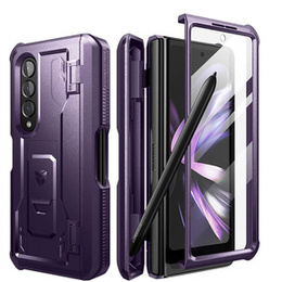 Husă blindată pentru Samsung Galaxy Z Fold 4 5G, Dexnor Full Body S-Pen Slot, violet