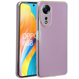 Husă pentru Oppo A58 4G, Glamour CamShield, violet