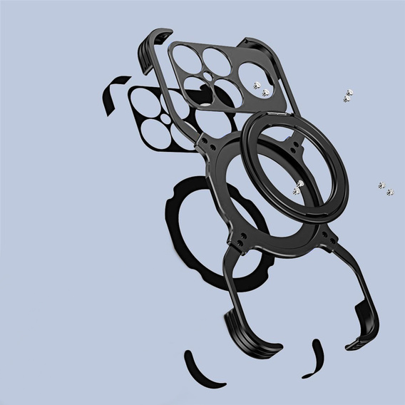 Carcasă metalică cu magnet și suport pentru Xiaomi Poco F8 Ultra