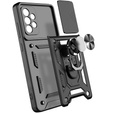 Husă blindată pentru Samsung Galaxy A13 4G, CamShield Slide, negru
