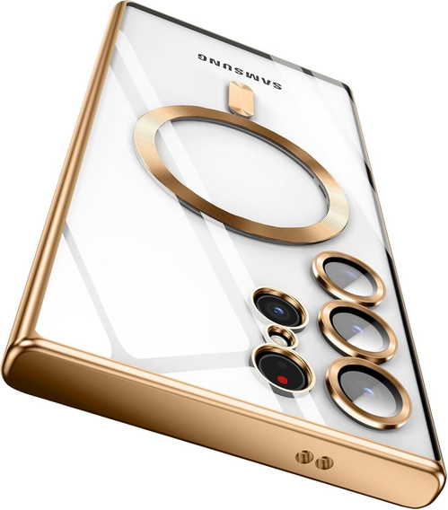 Huse pentru Samsung Galaxy S23 Ultra, MagSafe Hybrid, de aur
