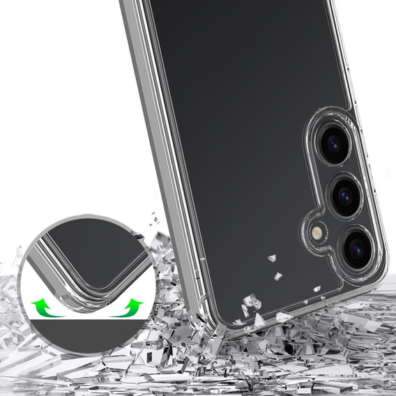 Carcasă pentru Samsung Galaxy S24, Fusion Hybrid, cu protecție pentru camera foto, transparentă