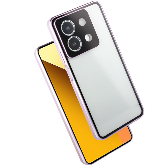 Husa pentru Xiaomi Redmi Note 13 5G, Magnetic Dual Glass, violet