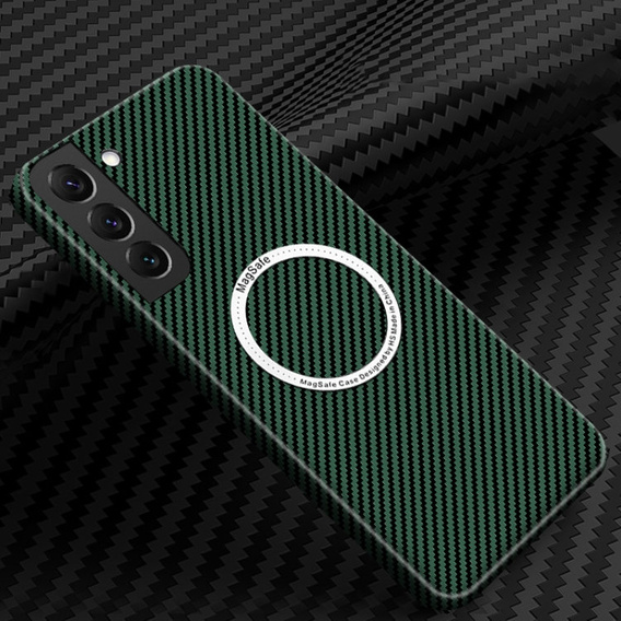 Huse pentru Samsung Galaxy S22, Magsafe Slim Carbon, verde