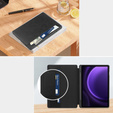 Husă pentru Samsung Galaxy Tab S10 Lite / S10 FE / S9 FE, Business Card and Pen Slot, negru