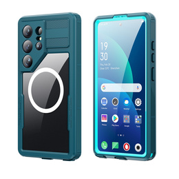 Husă impermeabilă Redpepper MagSafe pentru Samsung Galaxy S26 Ultra, albastră