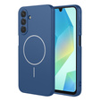 Manșon din silicon pentru Samsung Galaxy A17 5G, pentru MagSafe, albastru