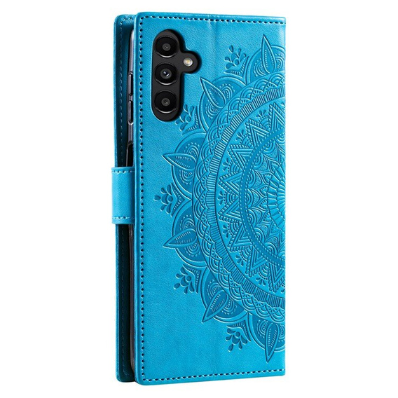 Cu clapetă pentru Samsung Galaxy A55 5G, Mandala Flower, verde